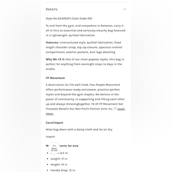 FP Movement quilted carryall - Picture 5 of 5